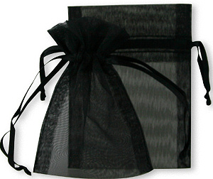 Black Elegant Organza Bags