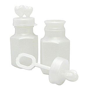 Double Hearts Bottles of Bubbles 24 Packs