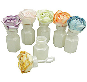 24 Set of Floral Bubble Bottles