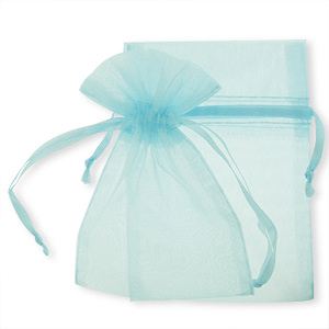Light Blue Organza Gift Bags