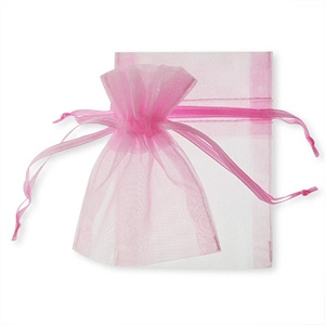 Classical Pink Organza Bag 10 Pack