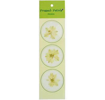 Pressed Ivory Larkspur Sticker 30 Count
