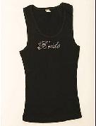 Iridiscent "Bride" Black Tank Top