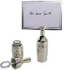 4 Champaign Bubble Bottle with Place Card Holder