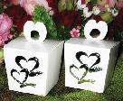 10 Pack of Double Heart Party Favor Boxes