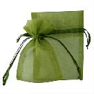 Moss Green Organza Gift Bags