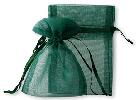 Sheer Pine Green Organza Wedding bags