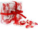 Red and White flower petals