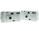 Custom Rhinestone Studed Inital Wedding Cameras in Silver