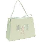 Satin Purse with a Rhinestone Bow