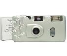 Silver Cameras with Heart Shaped Rhinestones