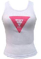 White Tank Top with Hot Pink Yield to the Bride